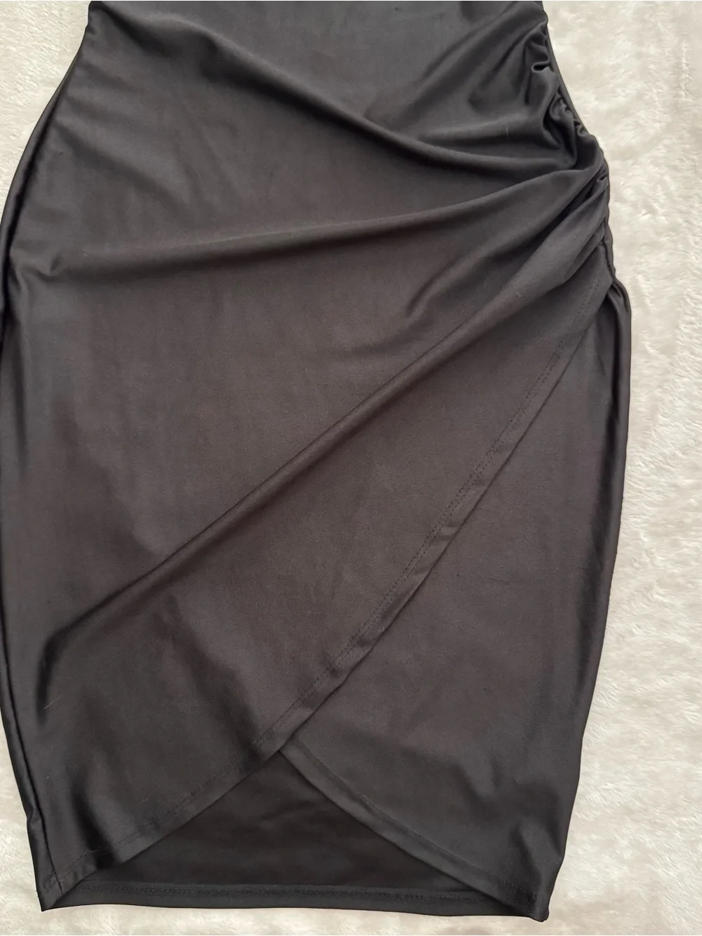 Windsor Black Cowl Neck Midi Slip Dress